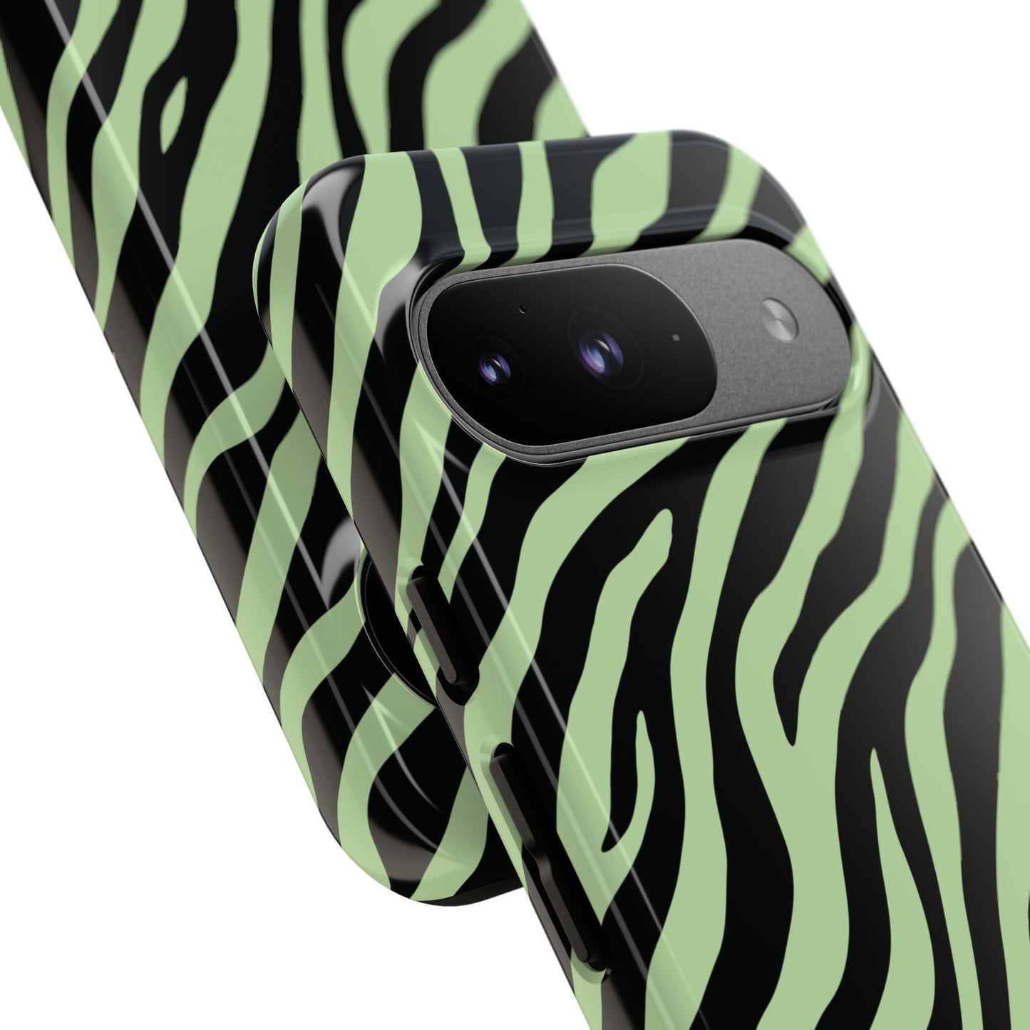 Stylish Mint Zebra Print Phone Case