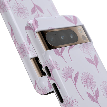 Pretty Lilac Daisy Pattern Phone Case