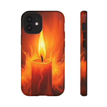 iPhone 12 Mini / Glossy Phone Case - Red Candle Phone Case