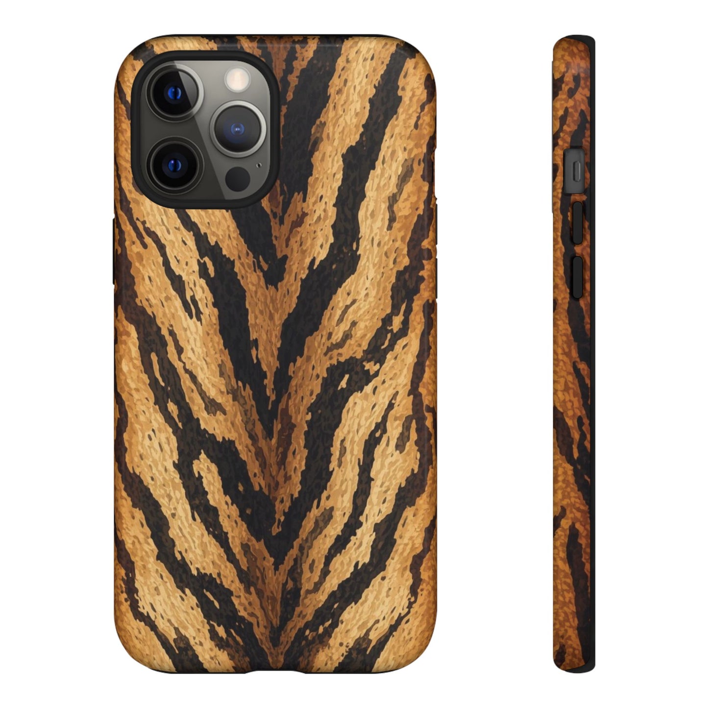 Amber Tiger Print Phone Case