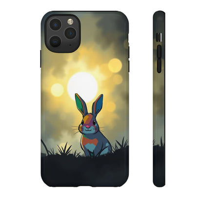 iPhone 11 Pro Max / Glossy Phone Case - Gothic Rabbit Moody Design Phone Case