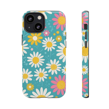 iPhone 13 Mini / Glossy Phone Case - Daisies Floral Pattern 5 Phone Case