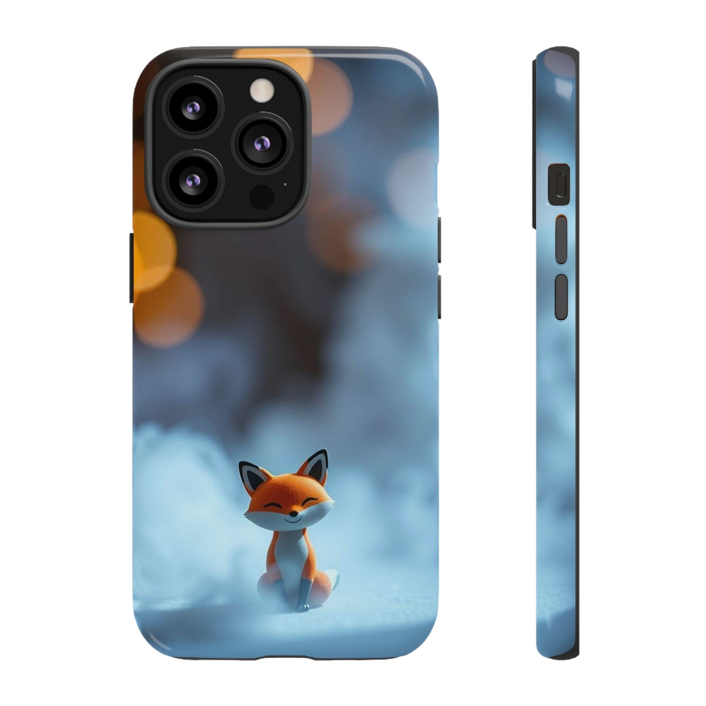 iPhone 13 Pro / Glossy Phone Case - Cute Misty Fox Design Phone Case