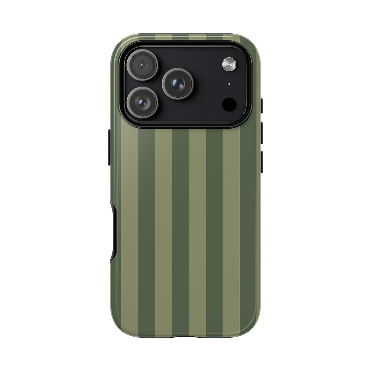 Green Stripe Pattern Phone Case - Green Phone Case - iPhone 18 Pro / Glossy