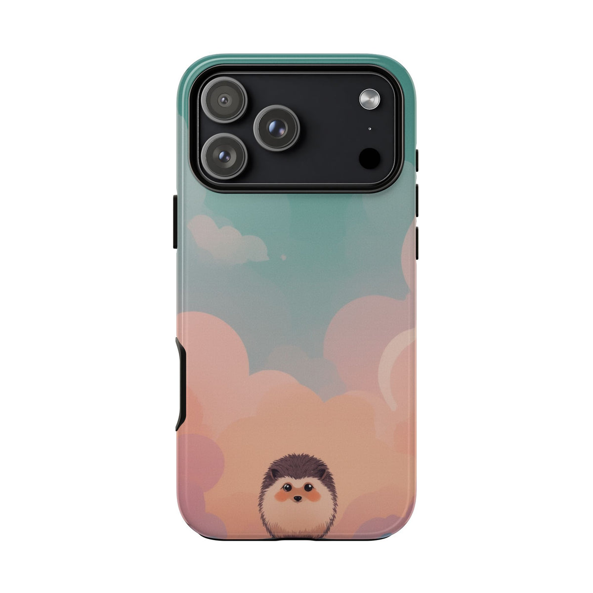 Cute Hedgehog & Cloud Design Phone Case - Multicolor Phone Case - iPhone 18 Pro Max / Glossy