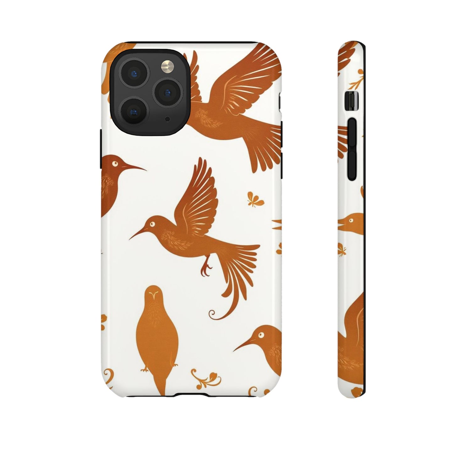 iPhone 11 Pro / Glossy Phone Case - Abstract Bird Pattern Phone Case