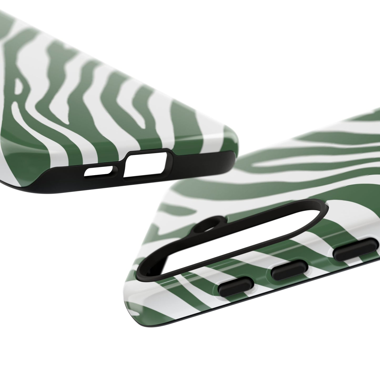 Modern Sage Zebra Print Phone Case