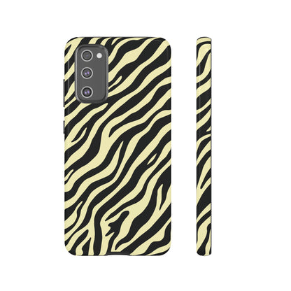 Stylish Neutral Zebra Print Phone Case
