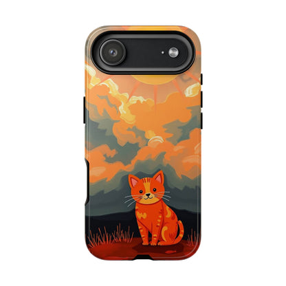 iPhone 17 Air / Glossy Phone Case - Acrylic Painting Style Cat Design Phone Case