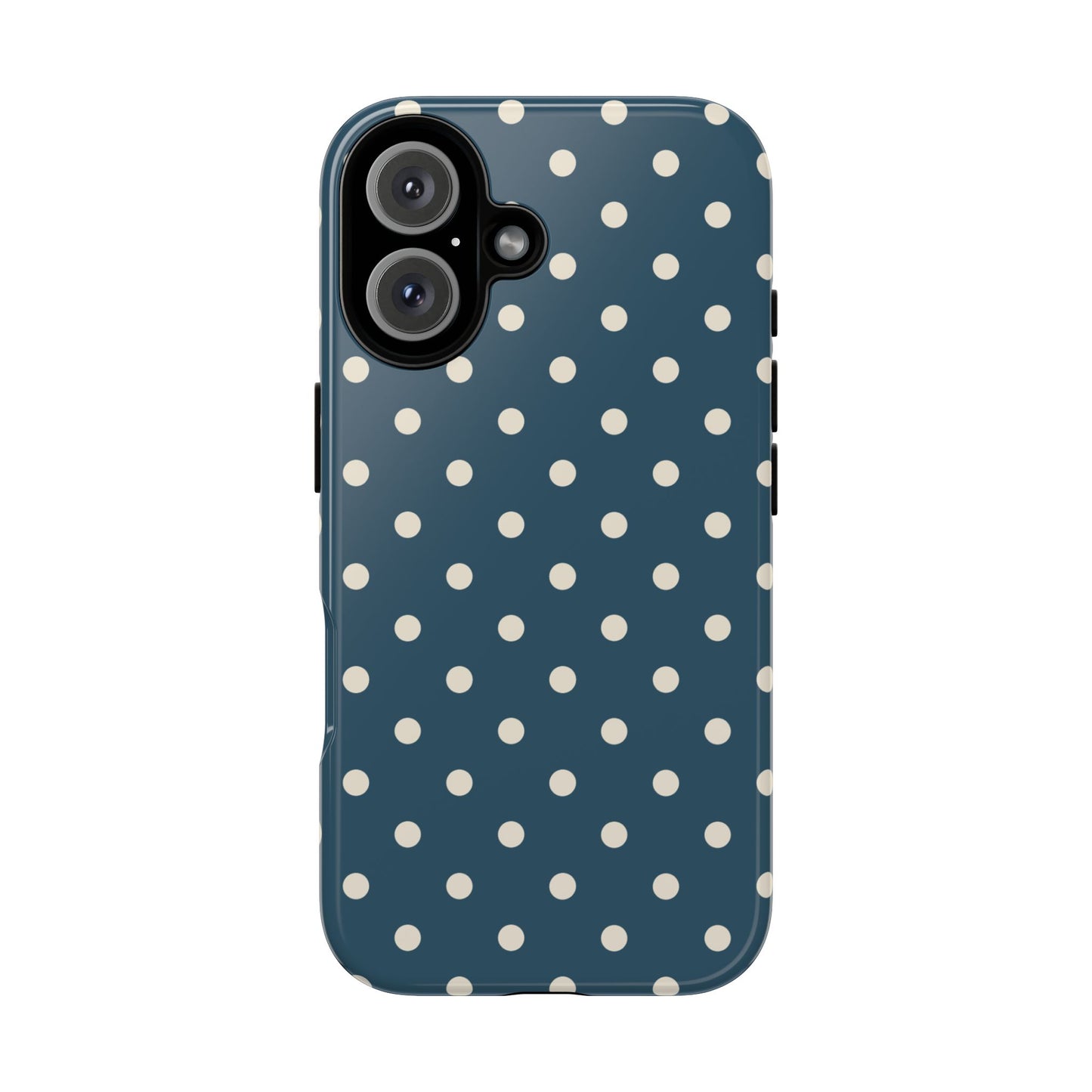 Blue & White Dot Pattern Phone Case