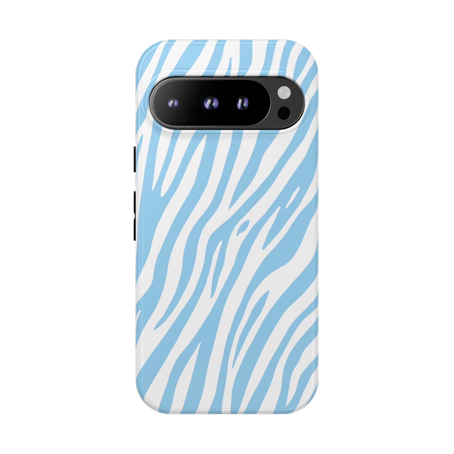 Sky Blue Tiger Print Phone Case