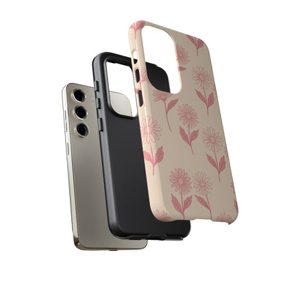 Pretty Pink Daisy Pattern Phone Case