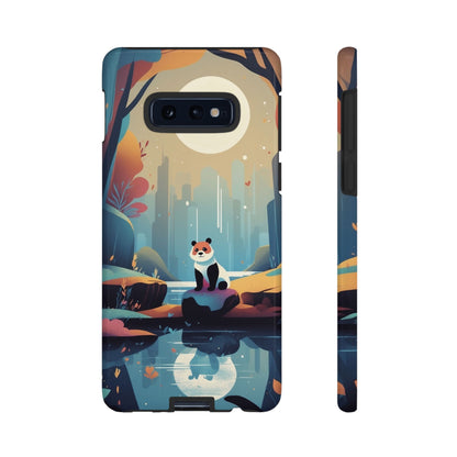 Samsung Galaxy S10E / Glossy Phone Case - Stylised Panda Design Phone Case