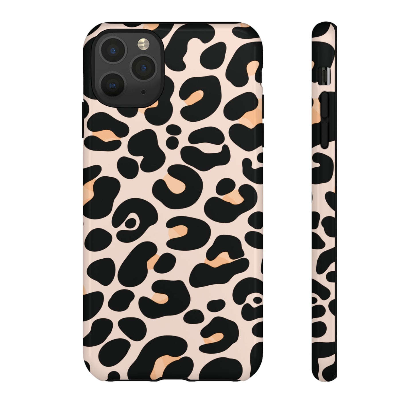 Elegant Peach Leopard Print Phone Case