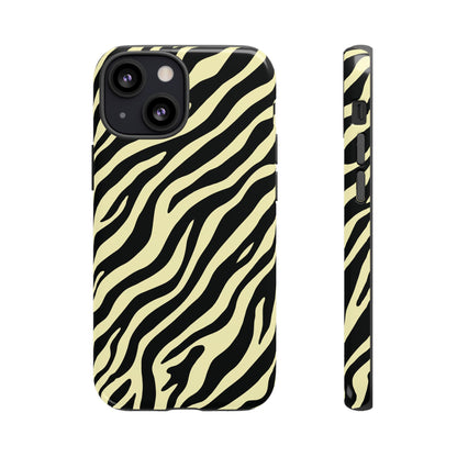 Stylish Neutral Zebra Print Phone Case