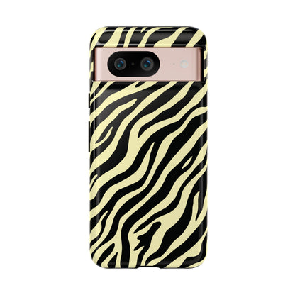 Stylish Neutral Zebra Print Phone Case