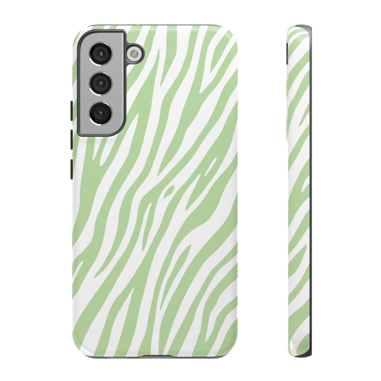 Mint Tiger Print Phone Case