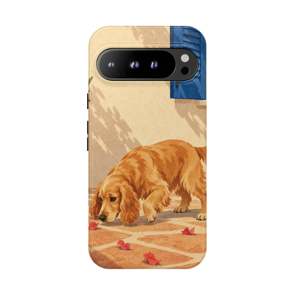 Cocker Spaniel Scent Trail Phone Case - Multicolor Phone Case - Google Pixel 9 Pro XL / Glossy