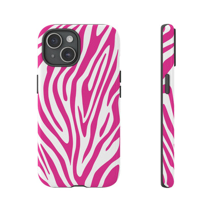 Graphic Hot Pink Tiger Print Phone Case