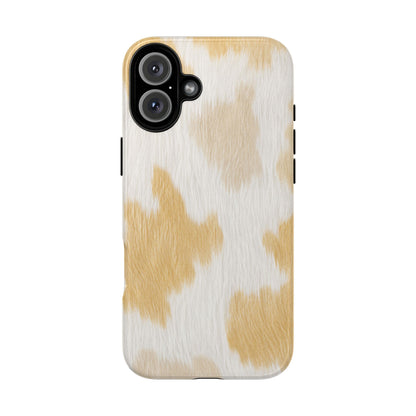 Golden Honey Cow Print Phone Case