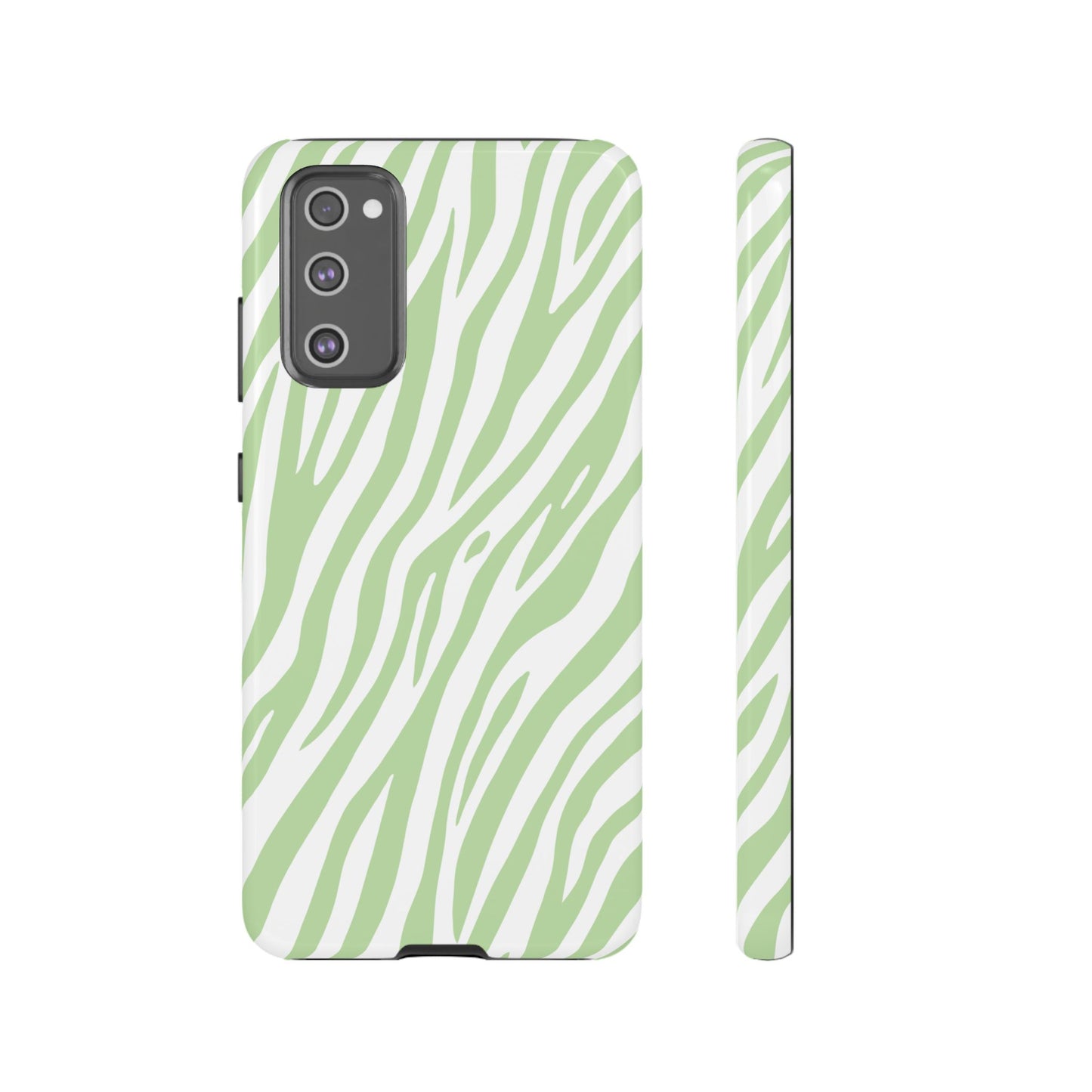 Mint Tiger Print Phone Case