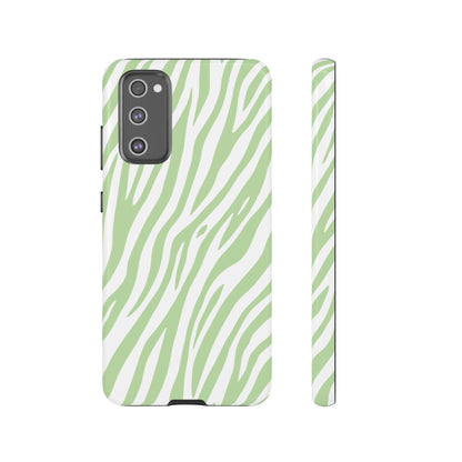Mint Tiger Print Phone Case