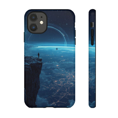 iPhone 11 / Glossy Phone Case - Orbital Ring Horizon Sci-fi Phone Case