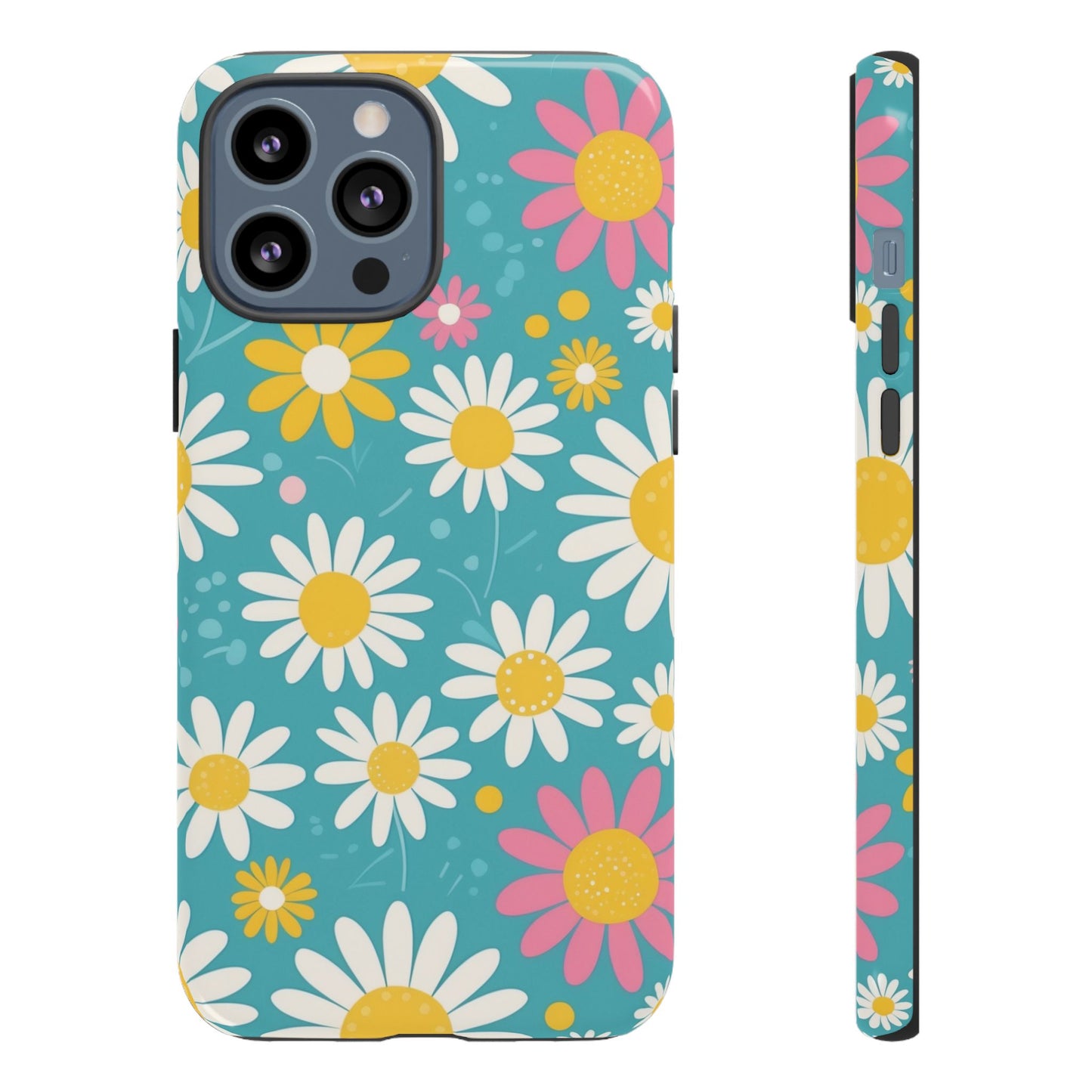 iPhone 13 Pro Max / Glossy Phone Case - Daisies Floral Pattern 5 Phone Case
