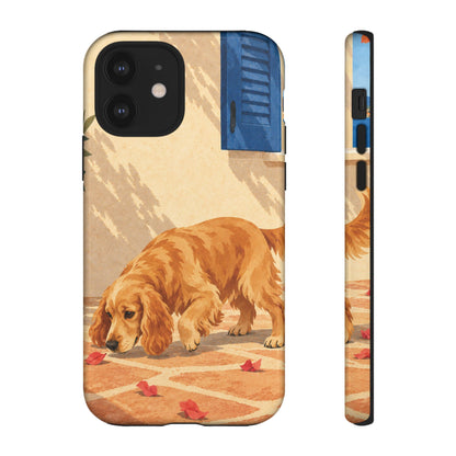 Cocker Spaniel Scent Trail Phone Case - Multicolor Phone Case - iPhone 12 / Glossy