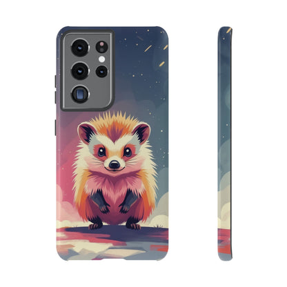 Samsung Galaxy S21 Ultra / Glossy Phone Case - Stylised Hedgehog Design Phone Case