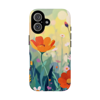 Pop Art Style Wildflower Design Phone Case - Multicolor Phone Case - iPhone 16 / Glossy
