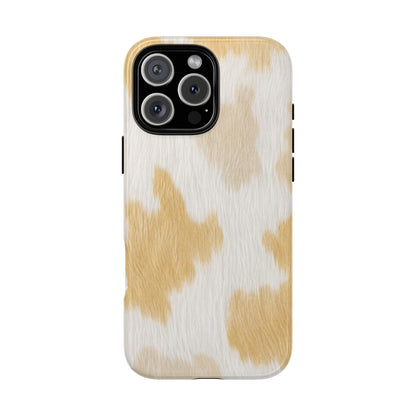 Golden Honey Cow Print Phone Case