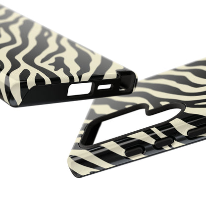 Chic Ivory Zebra Print Phone Case