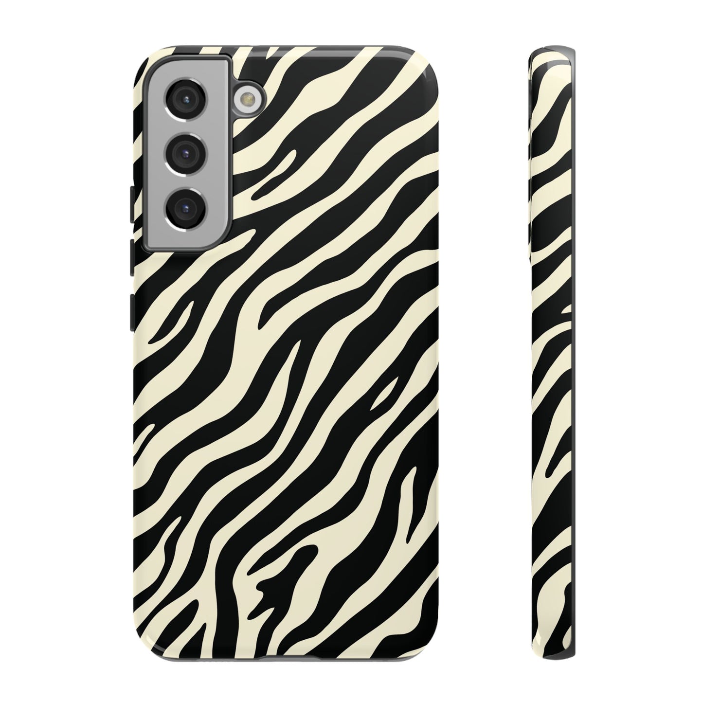 Chic Ivory Zebra Print Phone Case