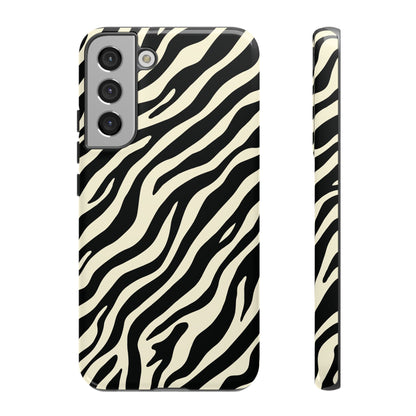 Chic Ivory Zebra Print Phone Case