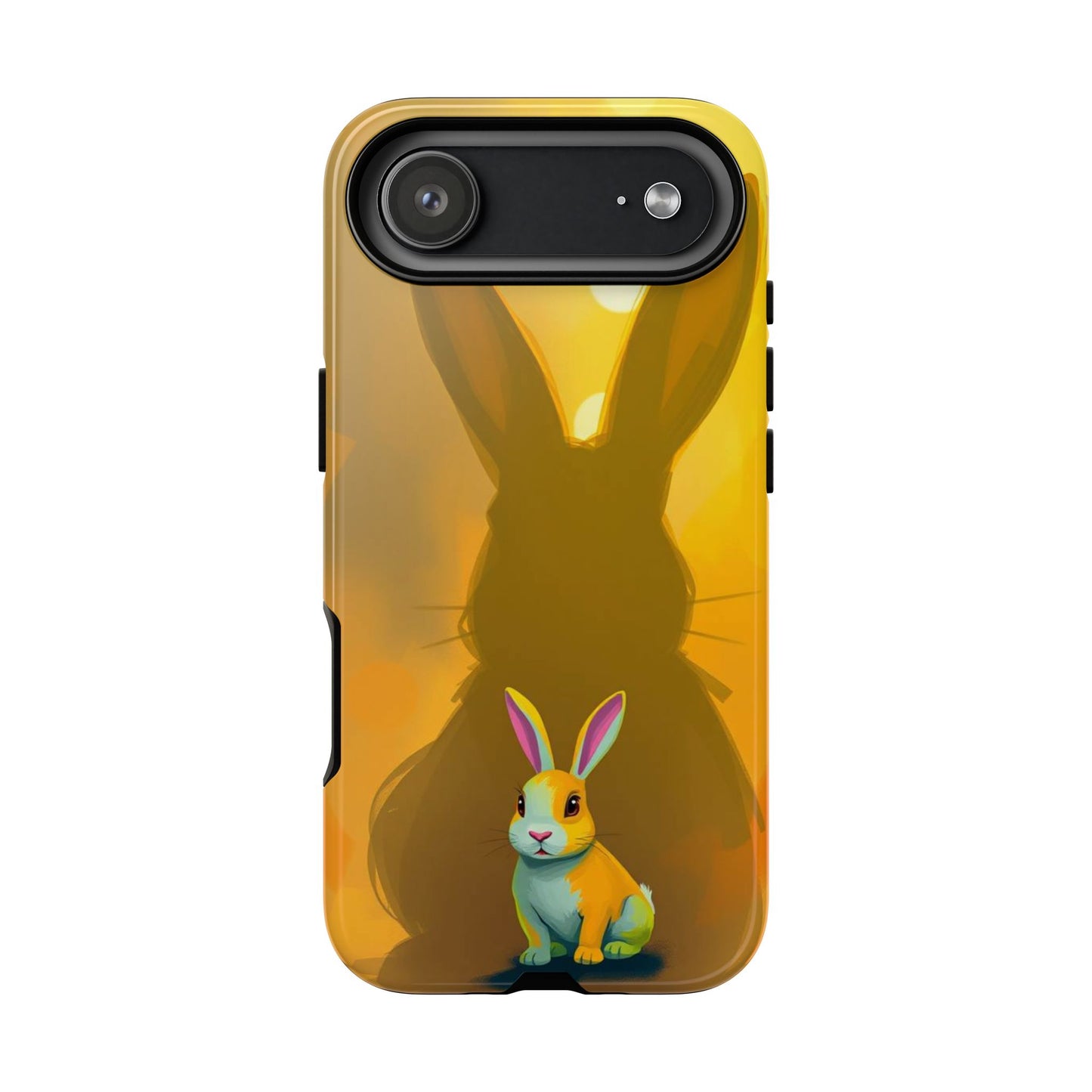 iPhone 17 Air / Glossy Phone Case - Shadow Rabbit Design Phone Case