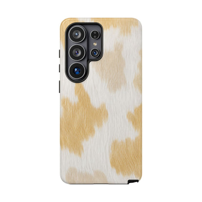 Golden Honey Cow Print Phone Case