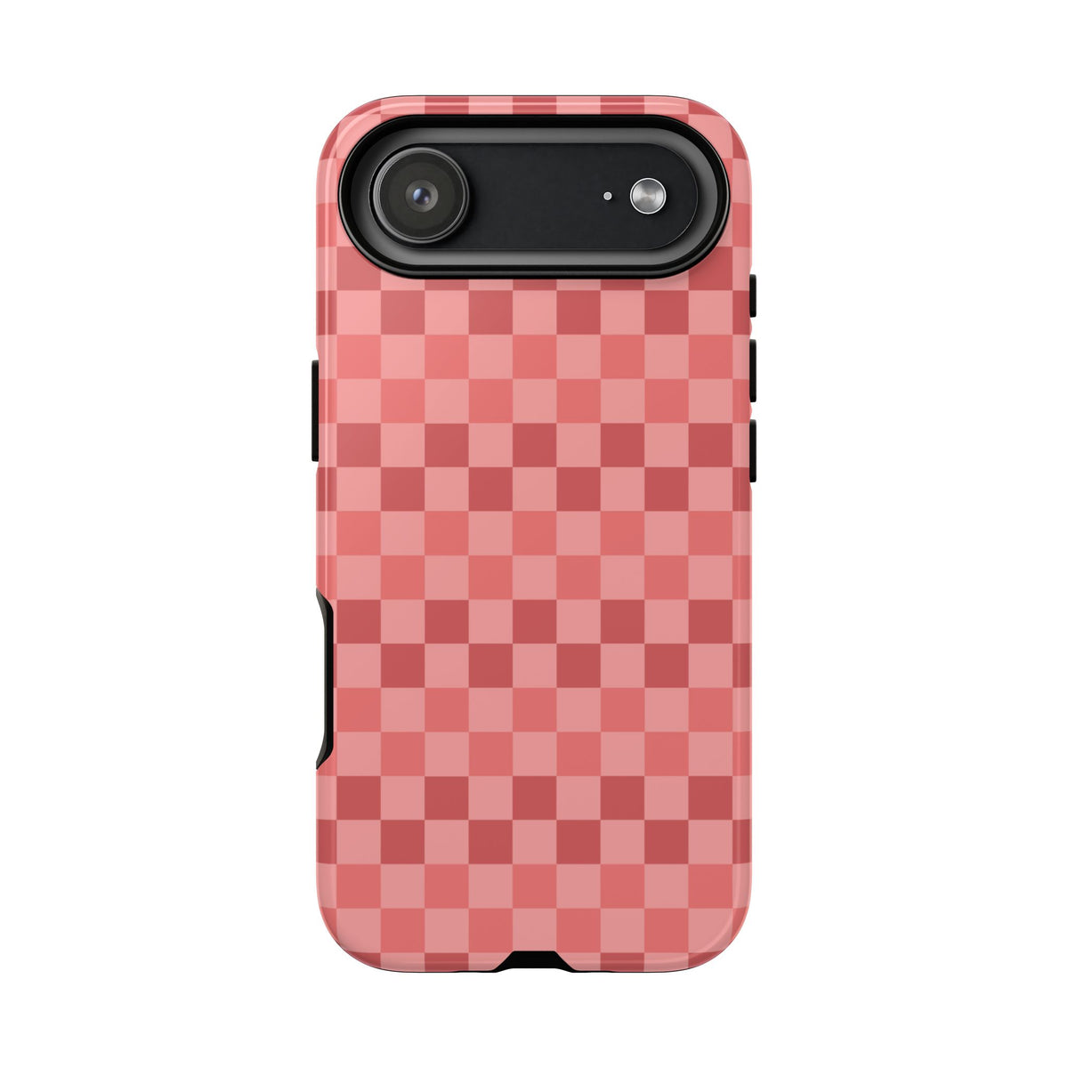 Bold Pink Small Checked Pattern Phone Case - Pink Phone Case - iPhone 17 Air / Glossy