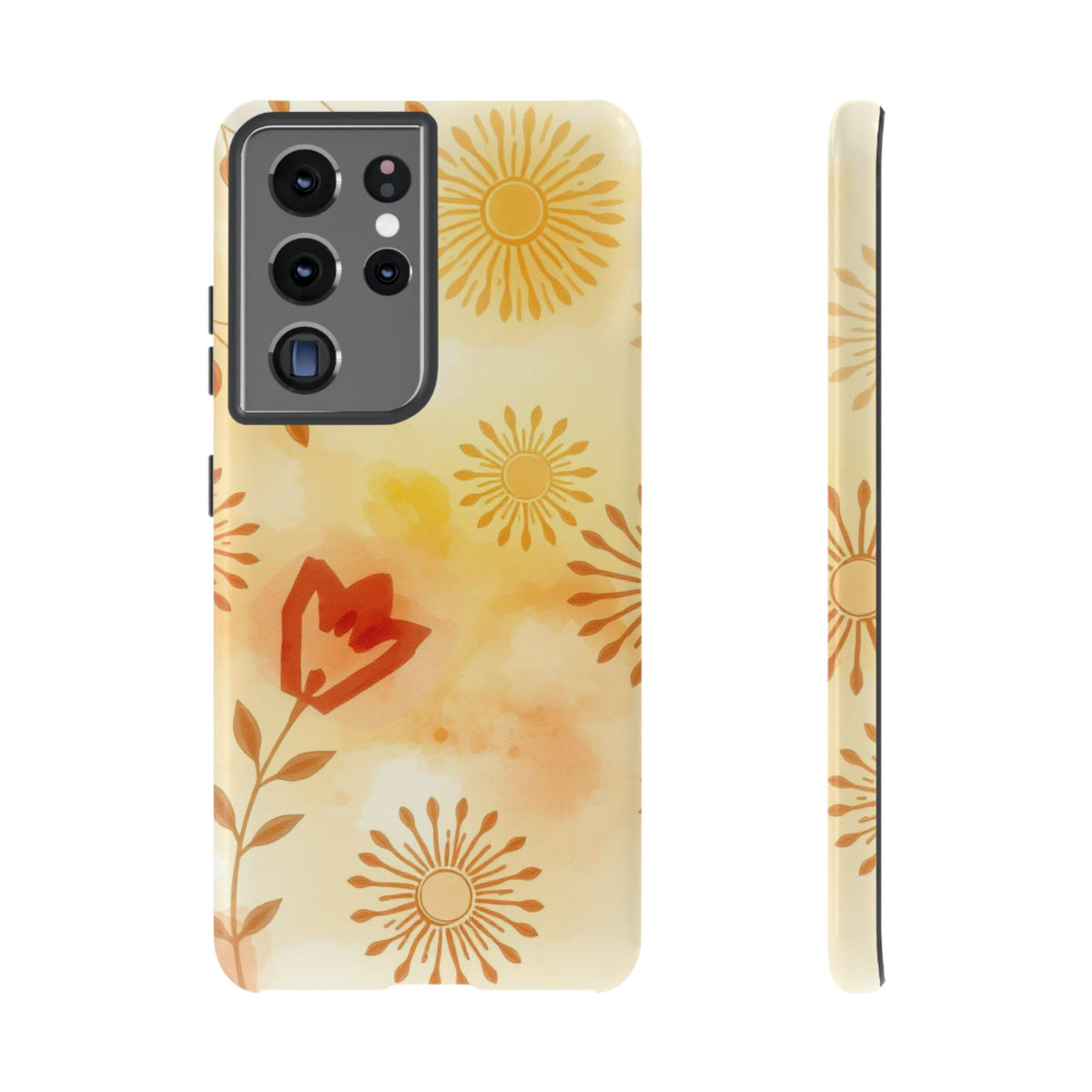 Boho Chic Watercolour Pattern Phone Case - Multicolor Phone Case - Samsung Galaxy S21 Ultra / Glossy