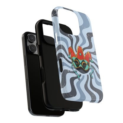 Phone Case - Venetian Jester Mask – Blue Retro Soft Revival Phone Case