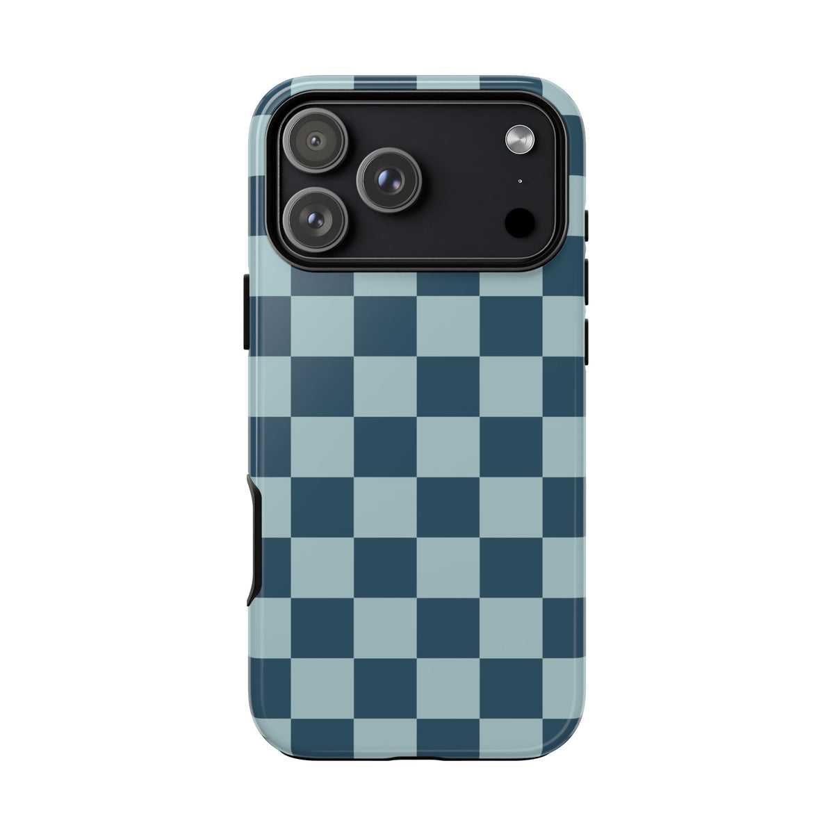 Blue Checked Pattern Phone Case - Blue Phone Case - iPhone 17 Pro Max / Glossy
