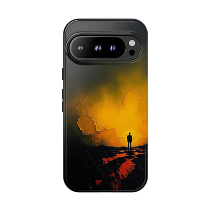 Google Pixel 9 Pro / Glossy Phone Case - Acrylic Mysterious Figure Phone Case