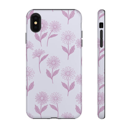 Pretty Lilac Daisy Pattern Phone Case