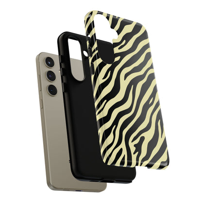 Stylish Neutral Zebra Print Phone Case
