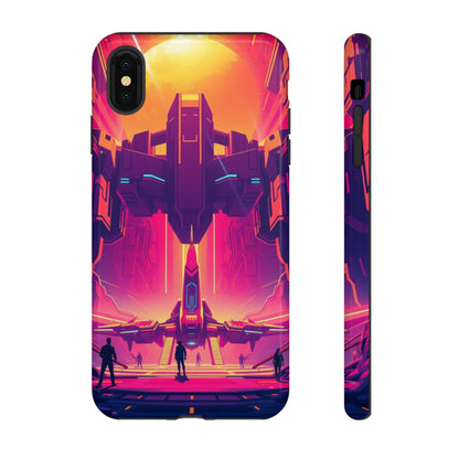 iPhone XS MAX / Glossy Phone Case - Alien Landing Pad Design Phone Case