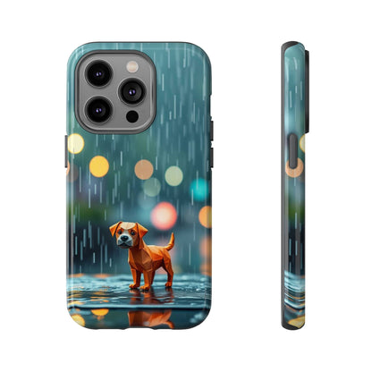 iPhone 14 Pro / Glossy Phone Case - Origami ’Soggy Dog’ Design Phone Case