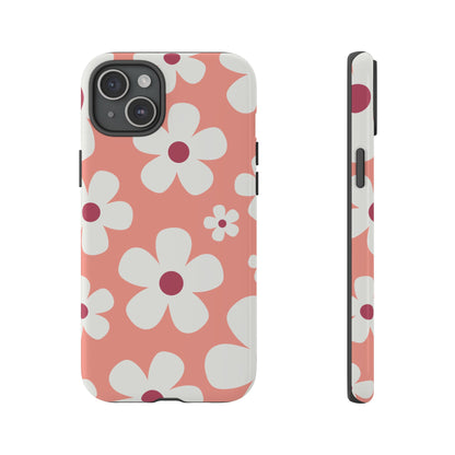 Cute Pink Daisy Pattern #2 Phone Case - Pink Phone Case - iPhone 15 Plus / Glossy