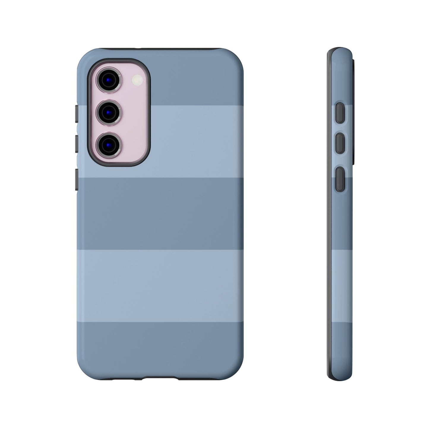 Light Blue Horizontal Stripe Pattern Phone Case - Blue Phone Case - Samsung Galaxy S23 Plus / Glossy