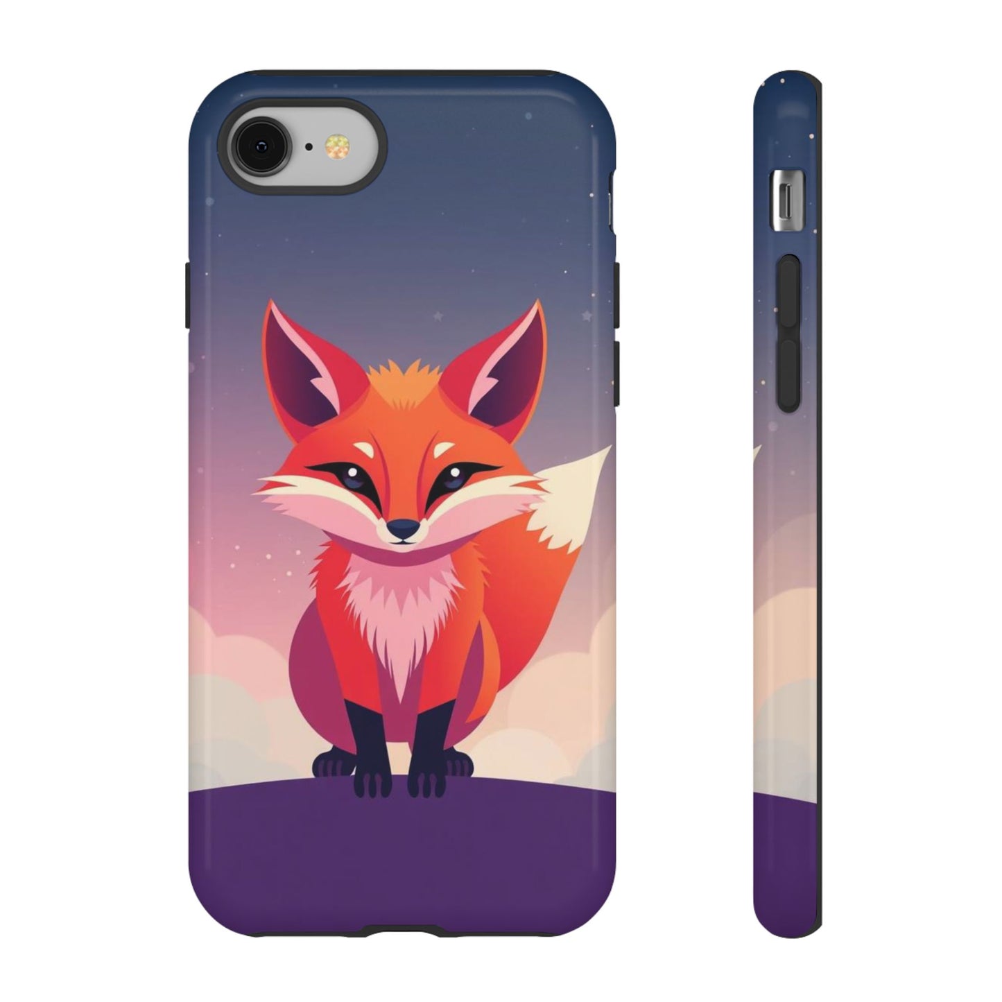 iPhone 8 / Glossy Phone Case - Pop Art Fox Design Phone Case