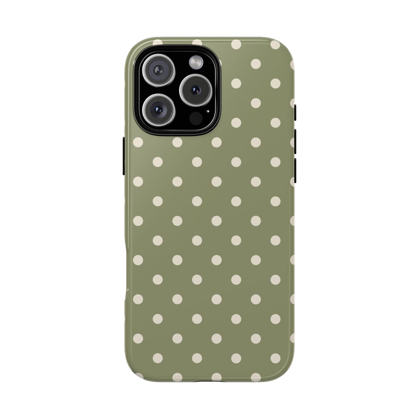 Green & White Dot Pattern Phone Case